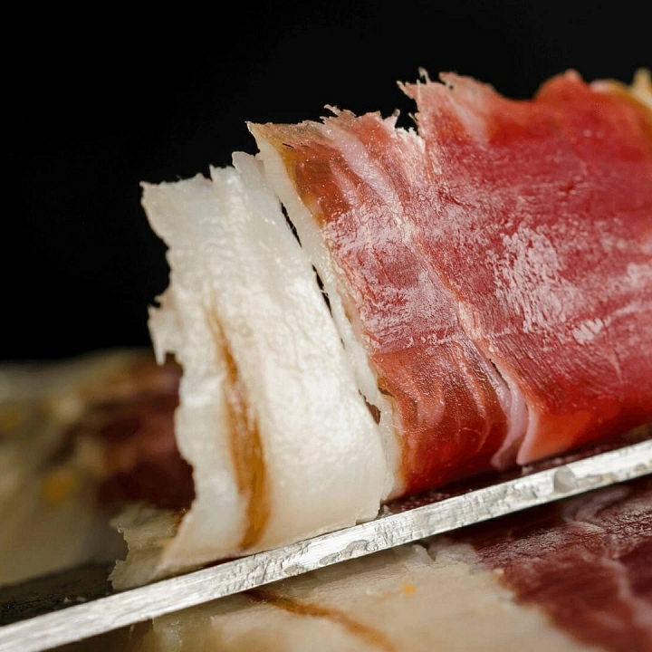 Grasa infiltrada de un jamón ibérico